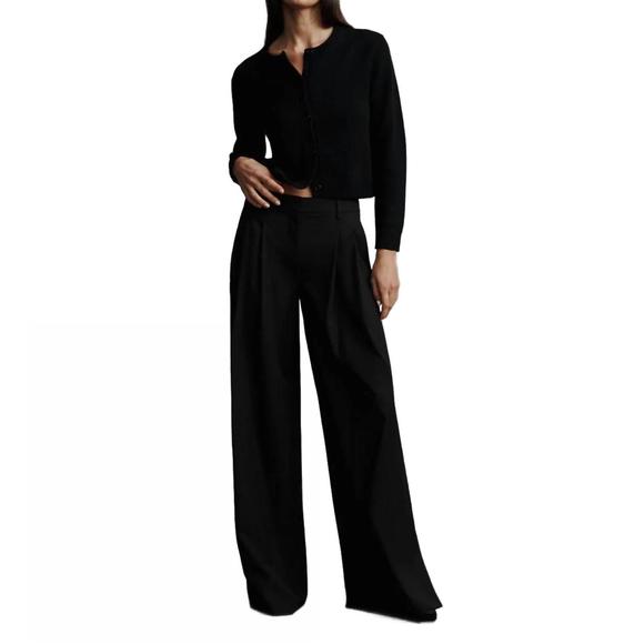 NEW TWP didi pant in wool twill in black